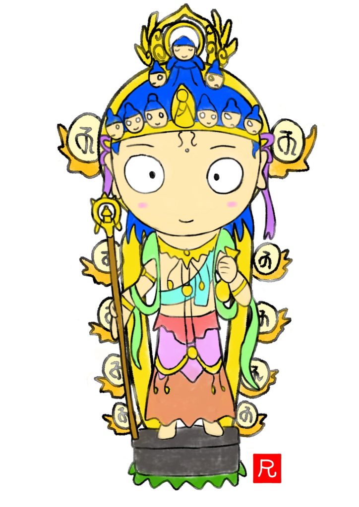 法華寺十一面観音（現在奈良博に保管）