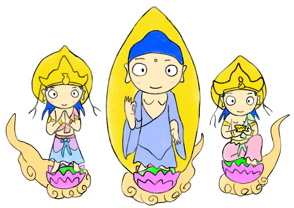 延寿山遍照寺の阿弥陀三尊像