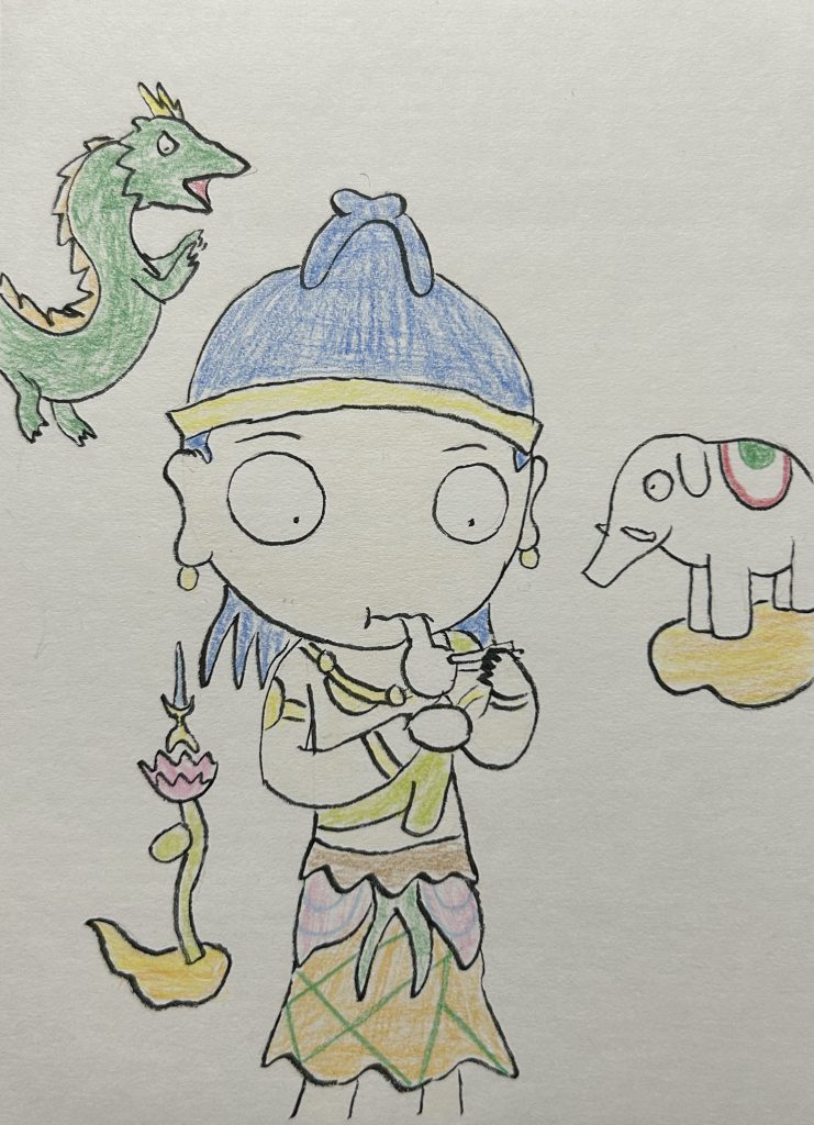 謎に餅を食べる普賢菩薩